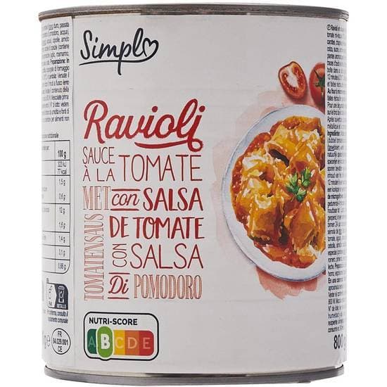Simpl - Plat préparé ravioli (800g)
