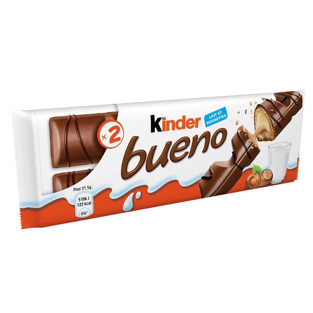 Kinder - Barre de chocolat bueno, lait & noisettes (2)