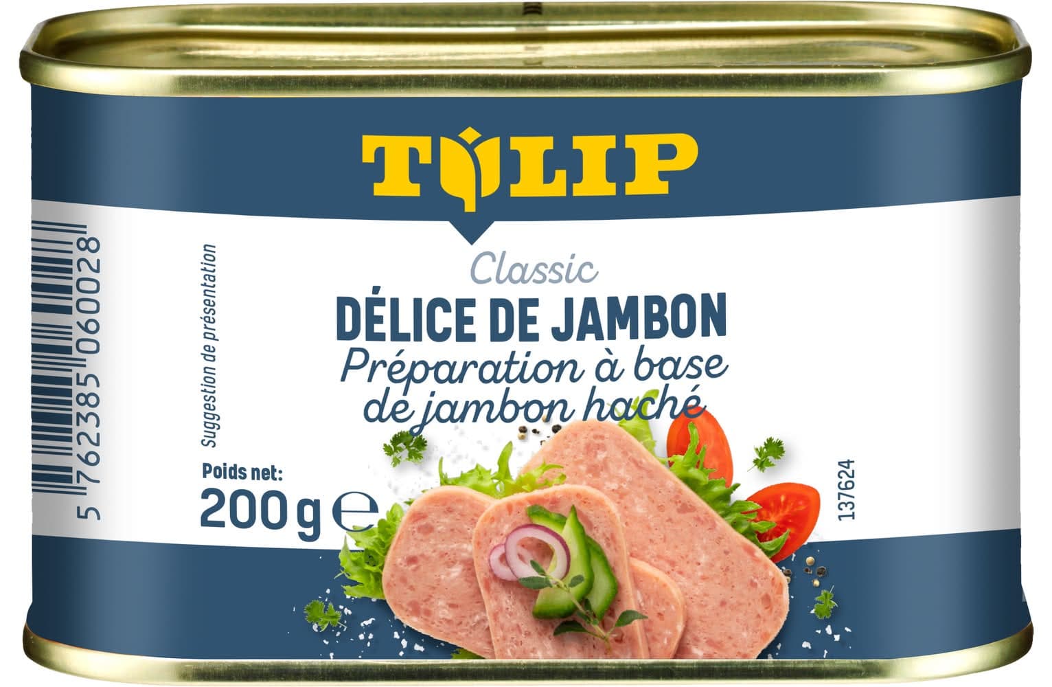 Tulip - Pâté délice de jambon préparation à base de jambon hachéé (200g)
