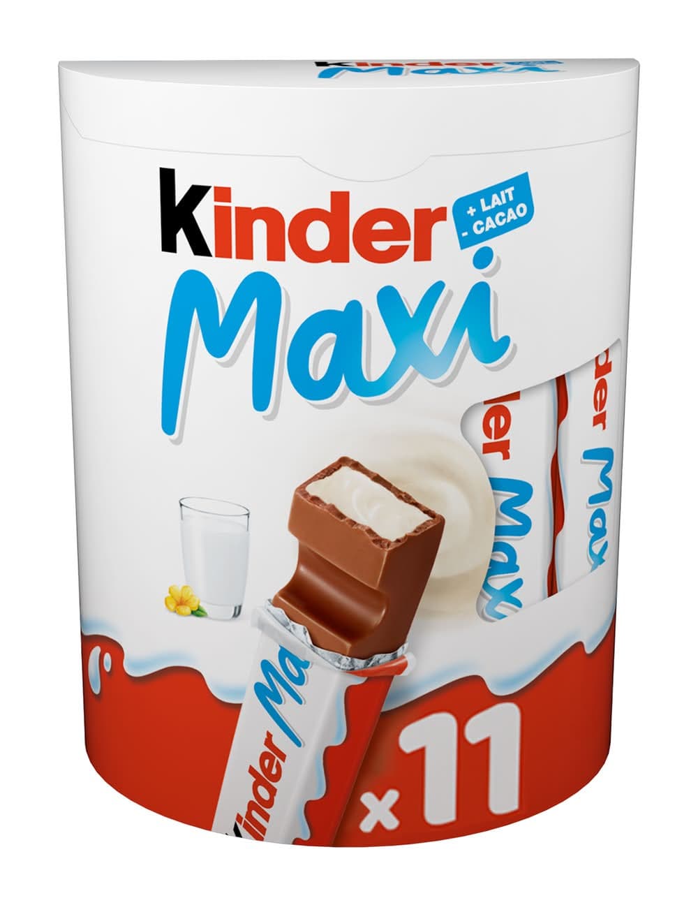 Kinder - Maxi barres de chocolat au lait (11 x 21g)