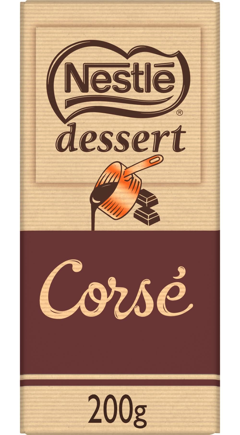 Nestlé - Chocolat noir corsé à patisser (200g)