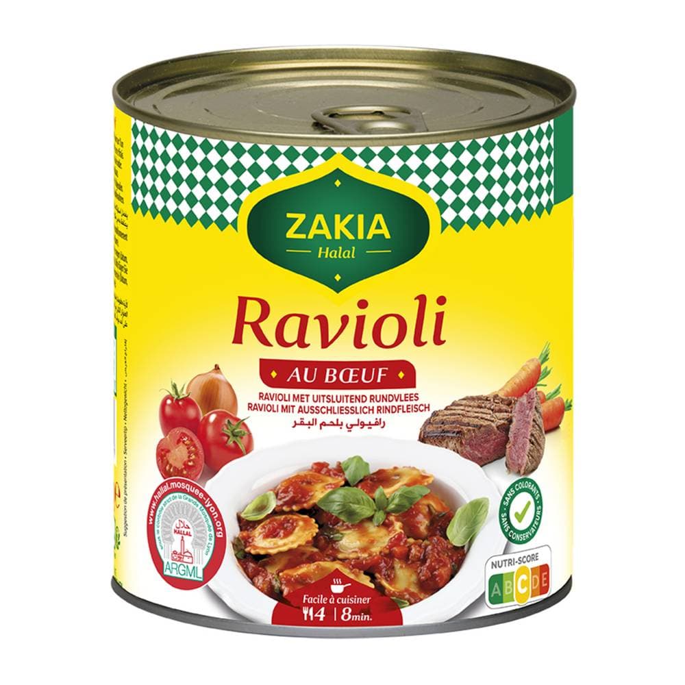Zakia - Halal plat cuisiné ravioli, bœuf (800g)