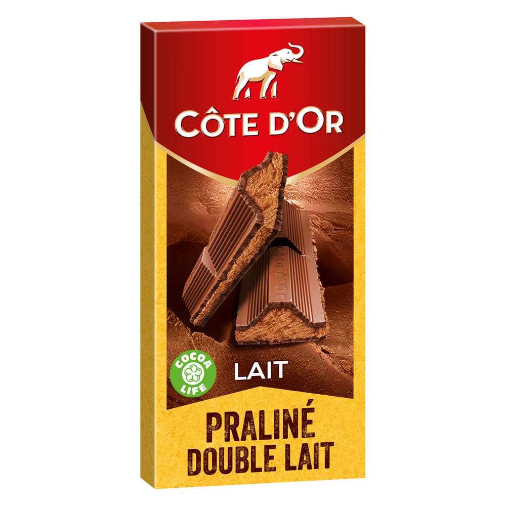 Cote d'Or - Tablette de chocolat praliné double lait (200g)
