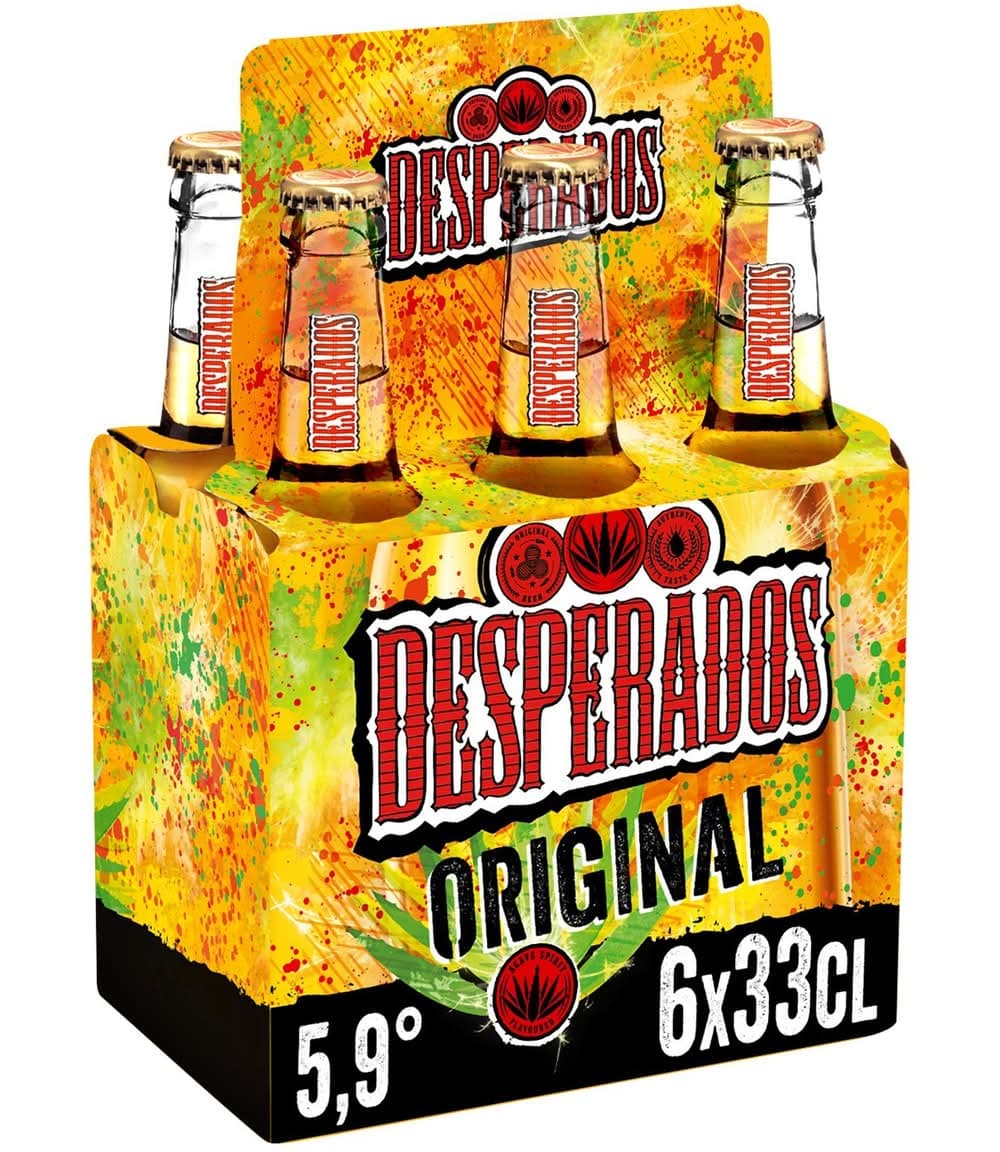 Bière Aromatisée au Spiritueux à Base d'Agave et 5,9% Desperados - 6x33cL