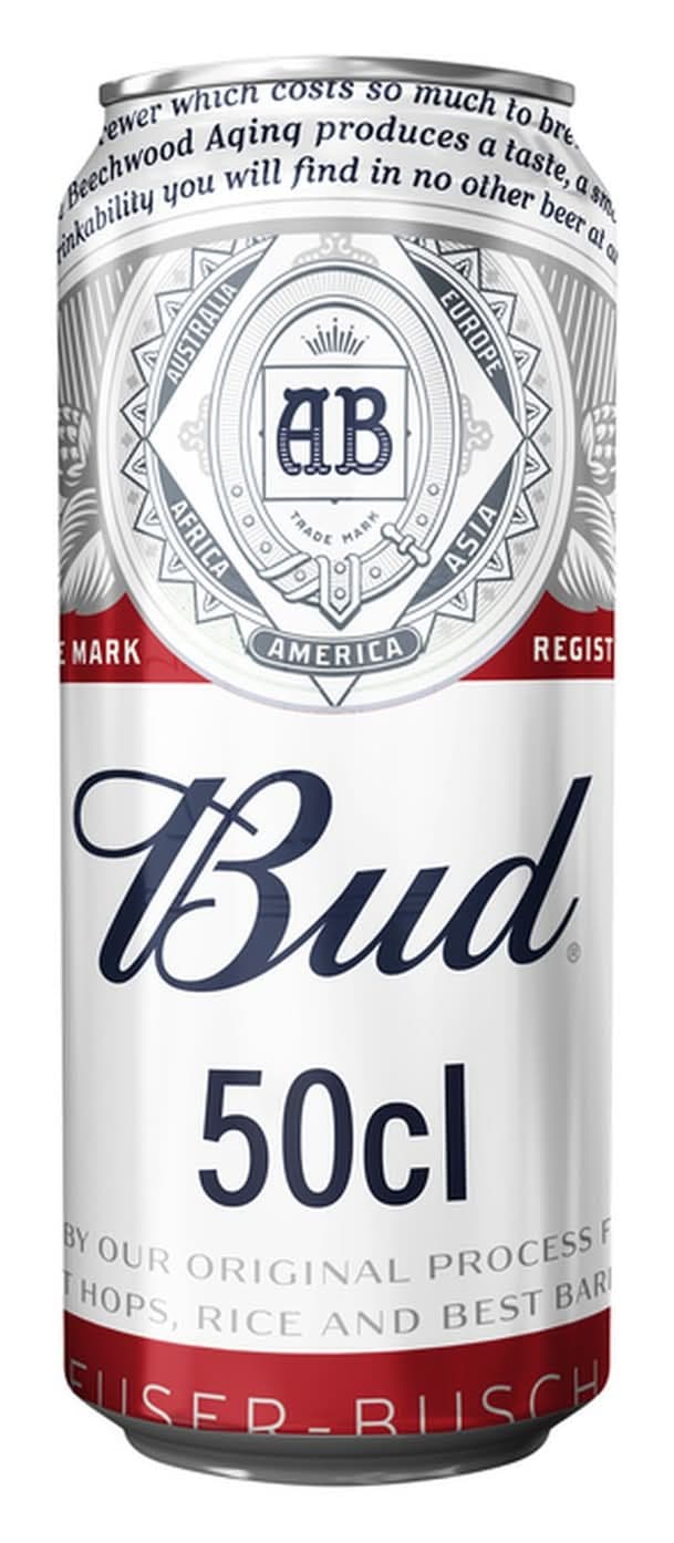 Budweiser - Bière blonde lager (500ml)