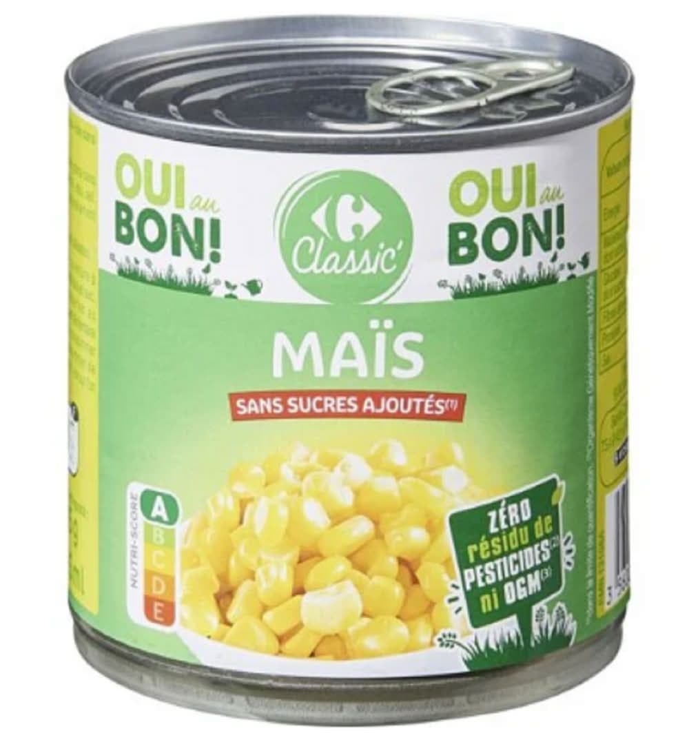 Carrefour Classic' - Maïs sans sucres ajoutés (300g)