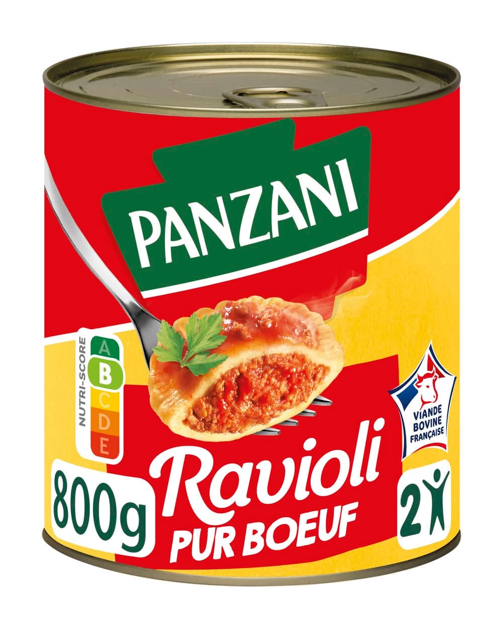 Panzani - Plat cuisiné ravioli, bœuf (800g)