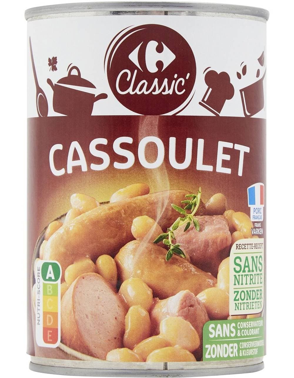 Carrefour Classic' - Plat cuisiné cassoulet (420g)