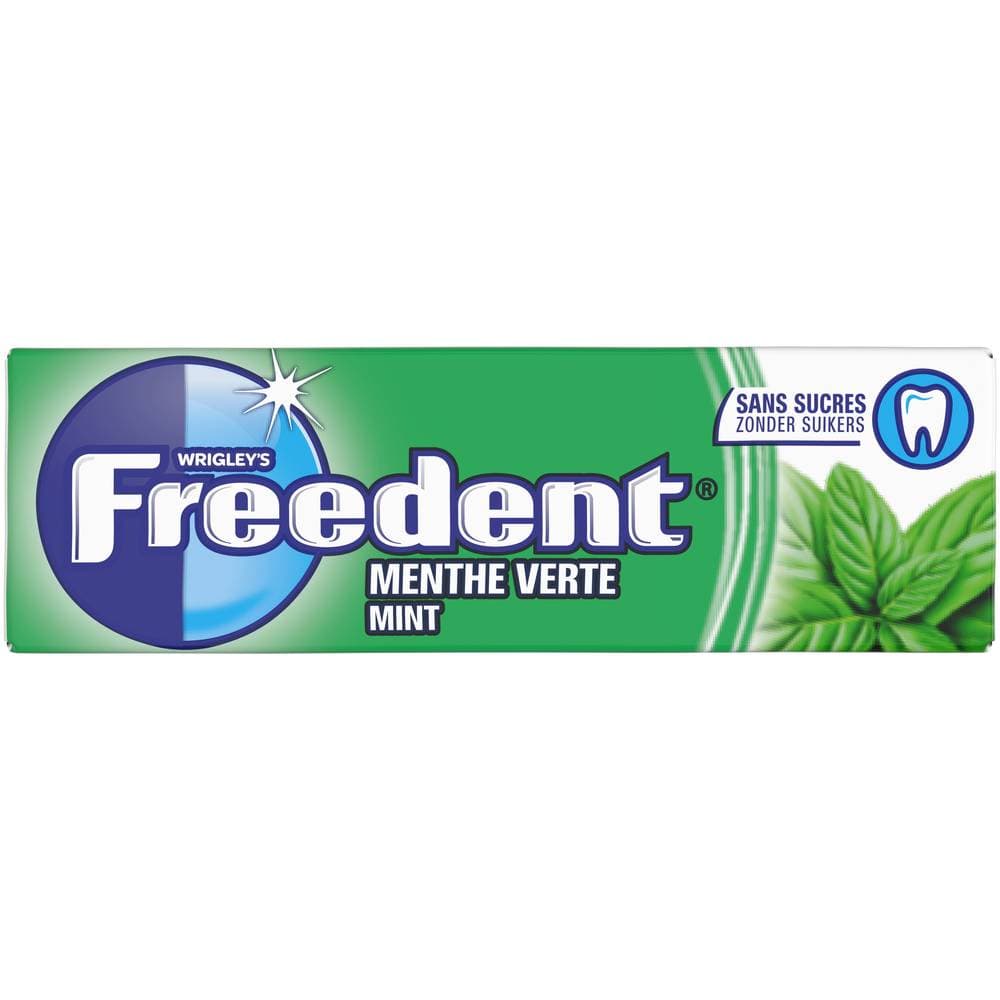 Freedent - Dragées sans sucres, menthe verte (10)